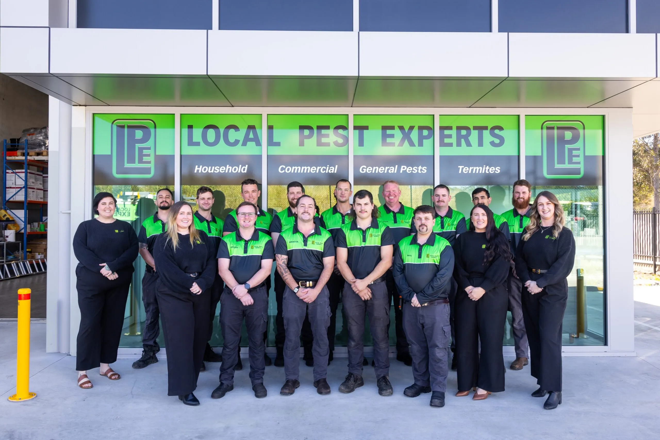 The Local Pest Experts team outside the Taree office